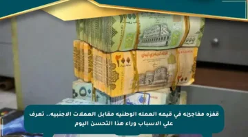 قفزة مفاجئة في قيمة العملة الوطنية مقابل العملات الأجنبية.. تعرف على الأسباب وراء هذا التحسن اليوم
